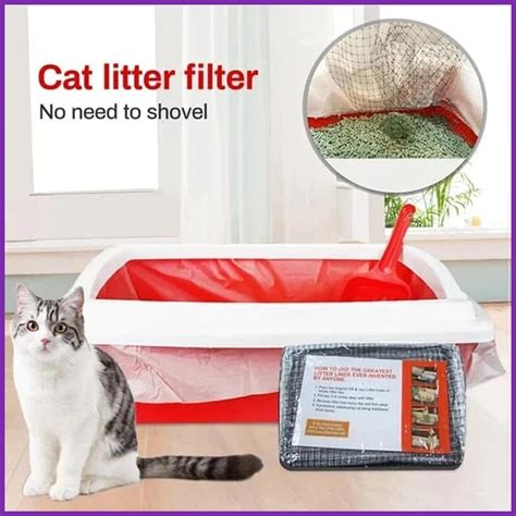 Litter Box Liner 10 Count Kitty Litter Bags Drawstring Cat Litter Box ...