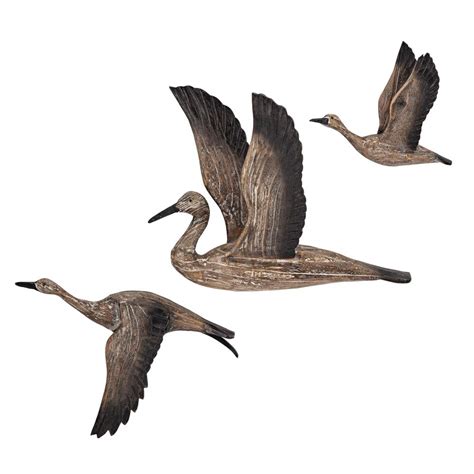 IMAX 50895-3 Reeds Migration Wood Wall Decor, Set of 3 : Amazon.in ...
