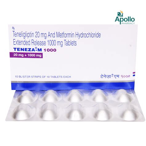Teneza M 1000 Tablet 10's Price, Uses, Side Effects, Composition ...