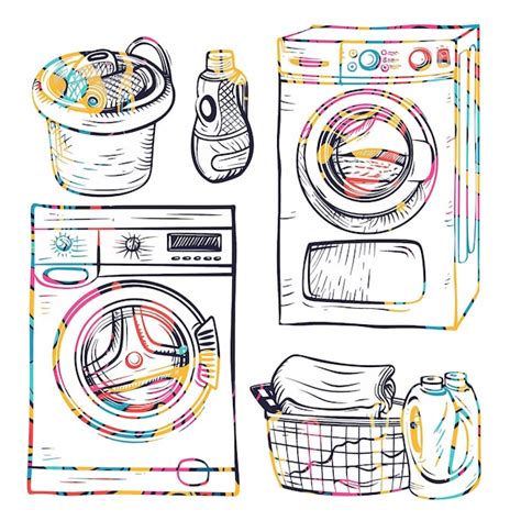 Washing Machine Drawing 的图像结果