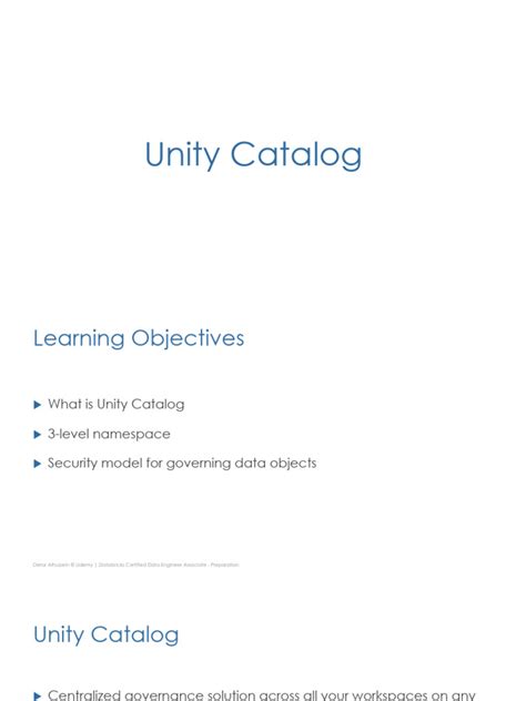 Image result for Unity Catalog Tutorial
