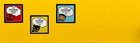 Indianara 3 Piece Set of Framed Wall Hanging Kids Room Decor Spiderman ...