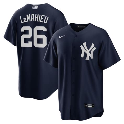 Mens New York Yankees Nike Official Replica Alternate Jersey with ...