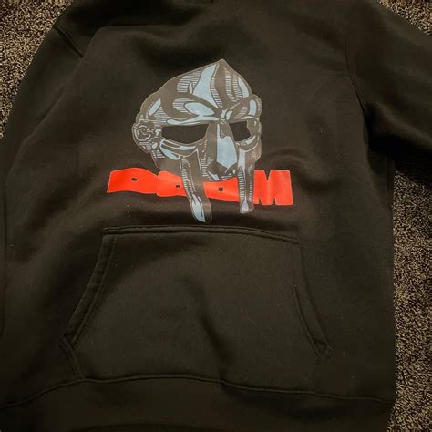 Mf doom hoodie 10/10 condition never worn Will... - Depop