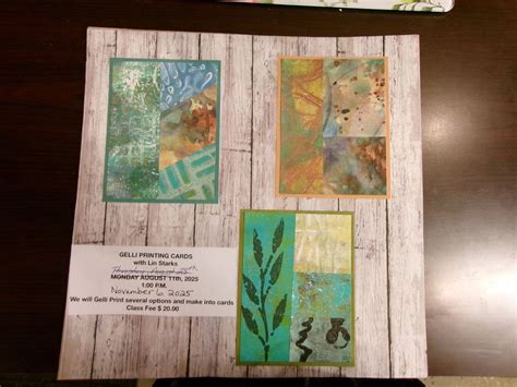 Gelli Plate Printing Technique Class, 4691 Dick Pond Road, Unit B ...