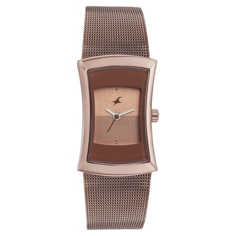 Buy Online Fastrack Pulse Quartz Analog Brown Dial Stainless Steel ...