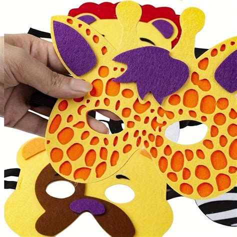 Animal Felt Masks Party Favors - 30 Different Types for Safari Party ...