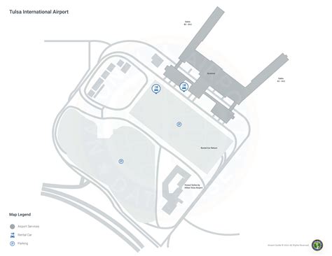 Tulsa Airport (TUL) | Terminal maps | Airport guide