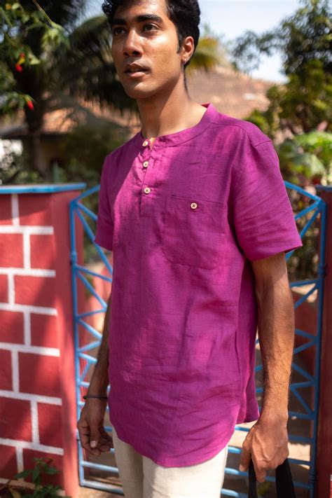 Bandhgala | The Linen Bandhgala Royal Purple