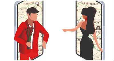 Dating apps are igniting long distance romance - Times of India