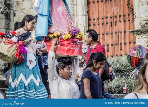 Indigenous People Celebrating the Guelaguetza in Oaxaca Mexico ...