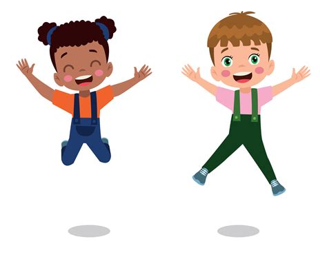 Kids Jumping Clip Art
