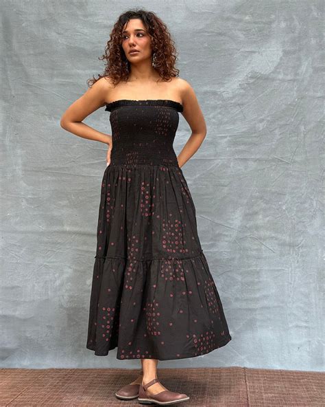 Buy Crimson Earthrise Cotton Dress | Dresses | Dresses designs