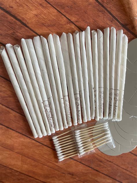 20 Handcrafted Ear Wax Removal Kit, Made With 100% Beeswax Coated Paper ...