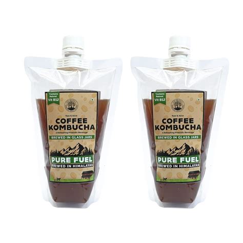 Peepal Farm Handcrafted Coffee Kombucha (Pack Of 2 x 350ml) I Contains ...
