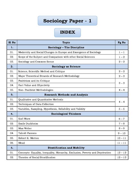 La Excellence IAS - Sociology Optional Enrichment Program 2020 ...