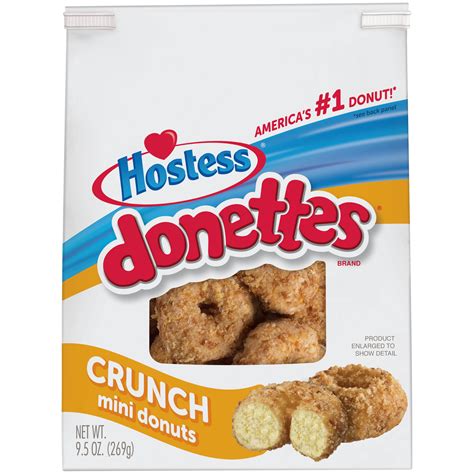 Hostess Crunch Donettes Bag, 9.5 oz - Walmart.com - Walmart.com