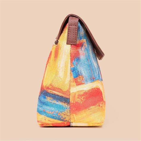 Abstract Amaze Flap Sling Bag – Zouk