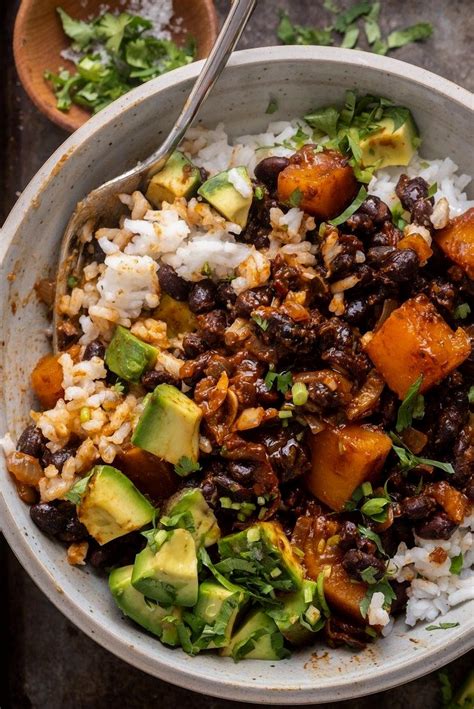 Spicy Chipotle Butternut Squash with Black Beans in 2025 | Healthy food ...