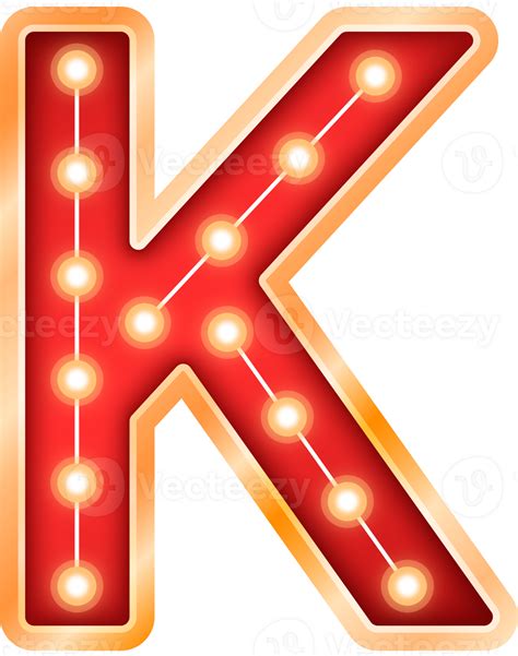 Light Bulb Alphabet Letter K 36077839 PNG