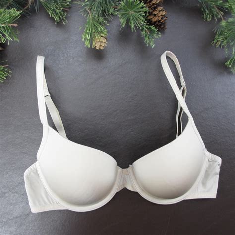 Calvin Klein Bra Size 34C Tan Padded Underwire Adjust… - Gem