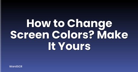 Image result for How to Change Screen Color On Computer