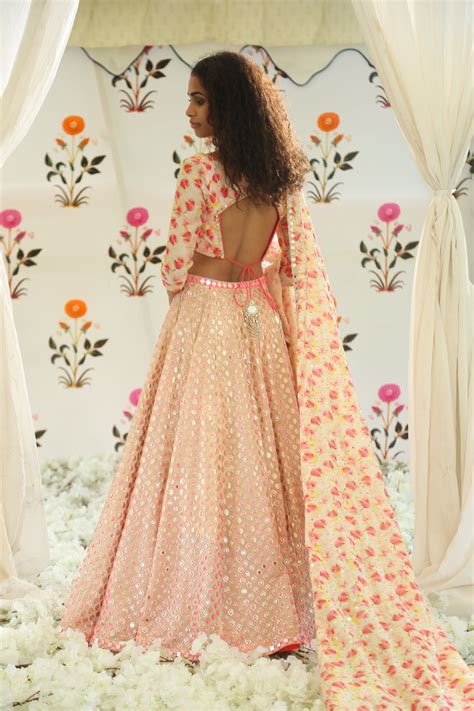 Ivory & Pink Lehenga Set – abhinavmishra