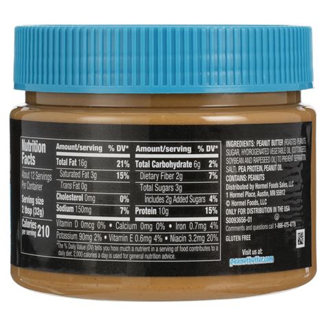 Skippy Protein Added Creamy peanut butter, 14oz