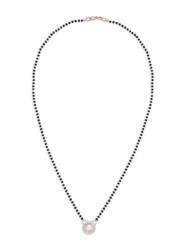 ZAVERI PEARLS Rose Gold Austrian Diamonds & Artificial Beads ...