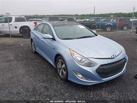 Report KMHEC4A45CA054328 HYUNDAI SONATA 2012 Blue Hybrid - price and damage history