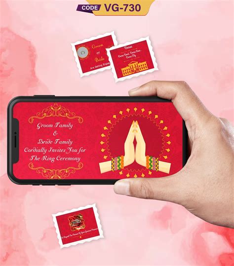 Create Engagement & Ring Ceremony Invitations with VideoGiri