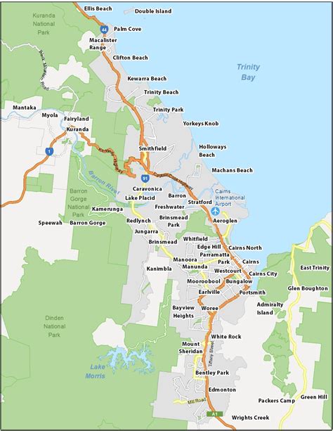 Map of Cairns, Australia - GIS Geography