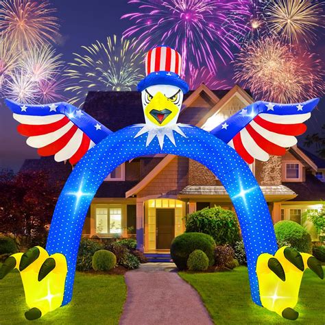 Amazon.com: ZIZWO 10FT Independence Day Inflatable Outdoor Decorations ...