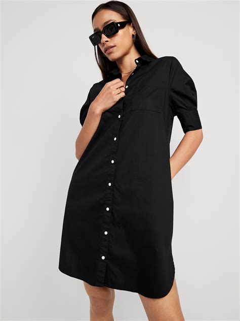 Short-Sleeve Shirt Dress | Old Navy