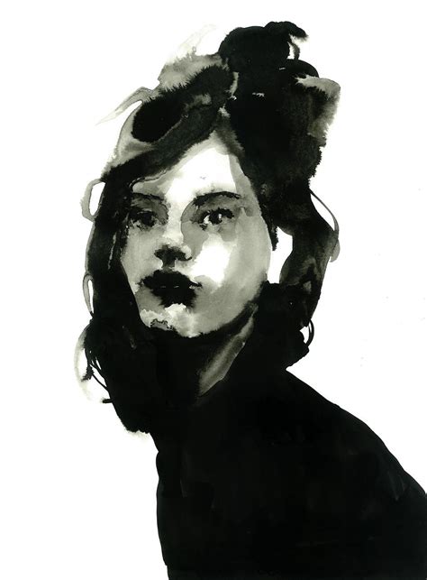 ink drawing portrait