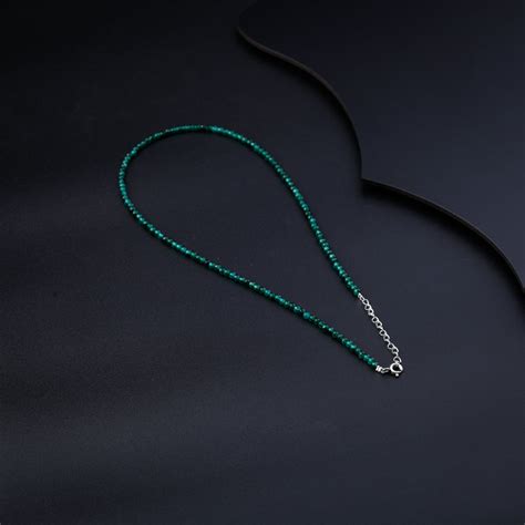 Green Onyx Silver Charm Necklace | Handcrafted 92.5% Sterling Silver