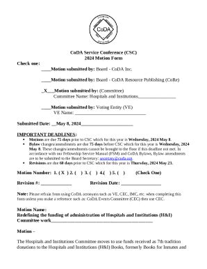 CoDA Events Committee Doc Template | pdfFiller