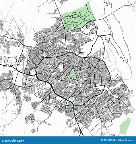 Map of Sulaymaniyah. stock illustration. Illustration of text - 307098354