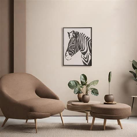 Zebra Safari Embossed Wall Decor For Living Room 23x17 Inch Online ...