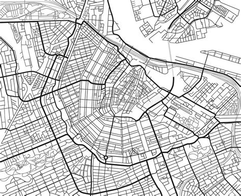 阿姆斯特丹黑白矢量图城市地图 向量例证. 插画 包括有 阿姆斯特丹黑白矢量图城市地图 - 187365648