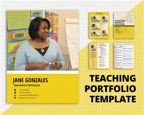 Professional Teacher Portfolio Templates