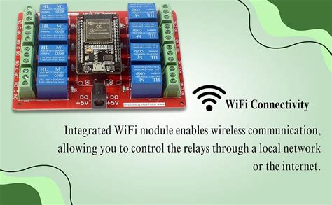 Easy Electronics ESP32 Based 8-Channel Relay Board Micro Controller ...