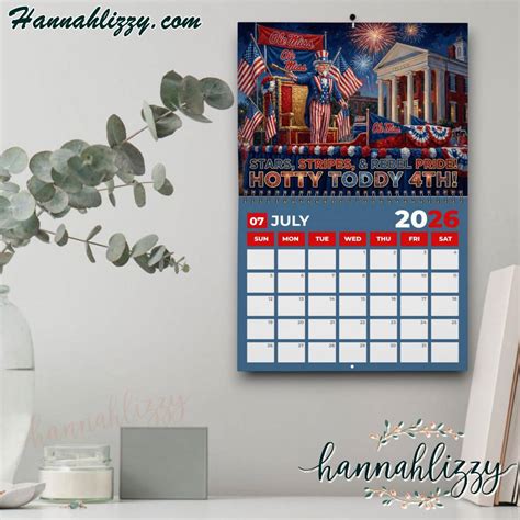 Ole Miss Rebels 2026 Wall Calendar - Hannahlizzy