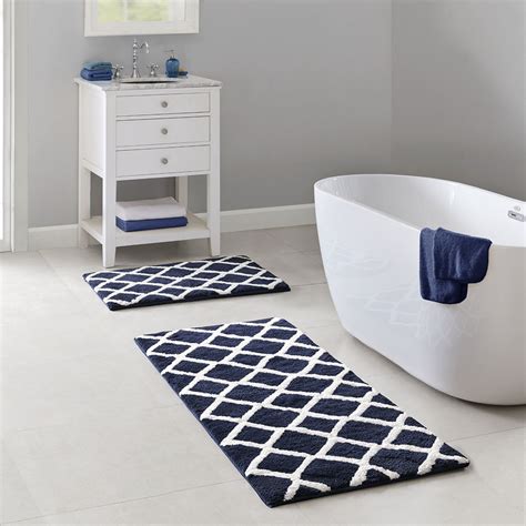 Latitude Run® Reversible Comfort Microfiber Modern Bath Rug | Wayfair