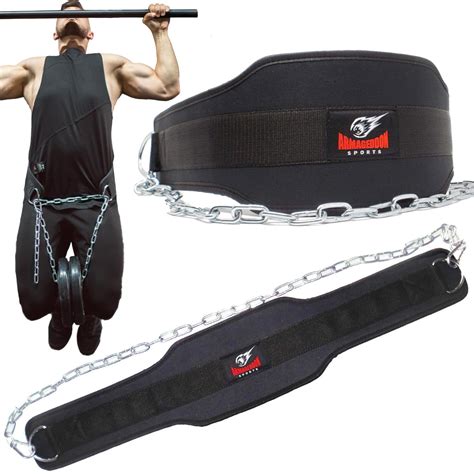 Buy Armageddon Sports Premium Pull Up Weight Lifting Belt - Dip Belt ...