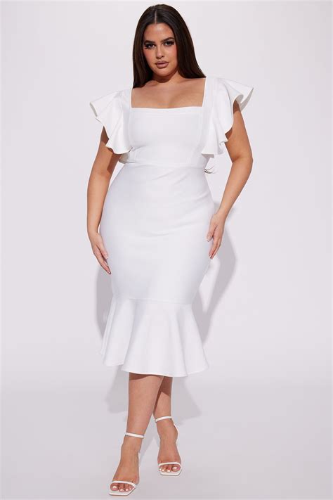 Plus Size White Dresses | Shop White Plus Size Dresses | Fashion Nova