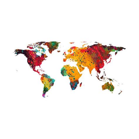 World Map Layout Colorful 的图像结果