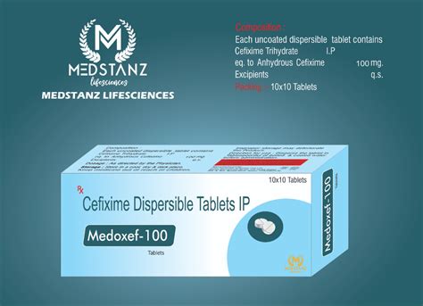 MEDOXEF-100 DT Tablets Medstanz Lifesciences