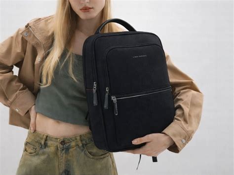 Lino Perros Black Unisex Backpack : Amazon.in: Fashion