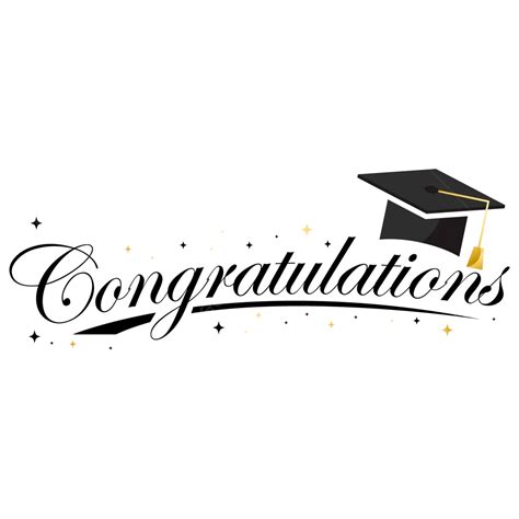 Congratulations Graduates With Graduation Cap And Confetti Vector ...